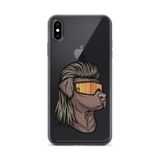 Chocolate Lab Mullet iPhone Case - Clear