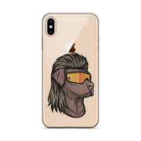 Chocolate Lab Mullet iPhone Case - Clear