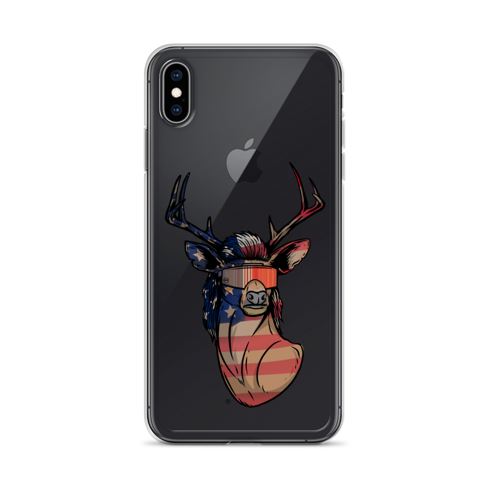 Deer Mullet USA 2.0 iPhone Case - Clear