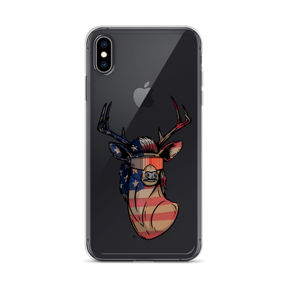 Deer Mullet USA 2.0 iPhone Case - Clear
