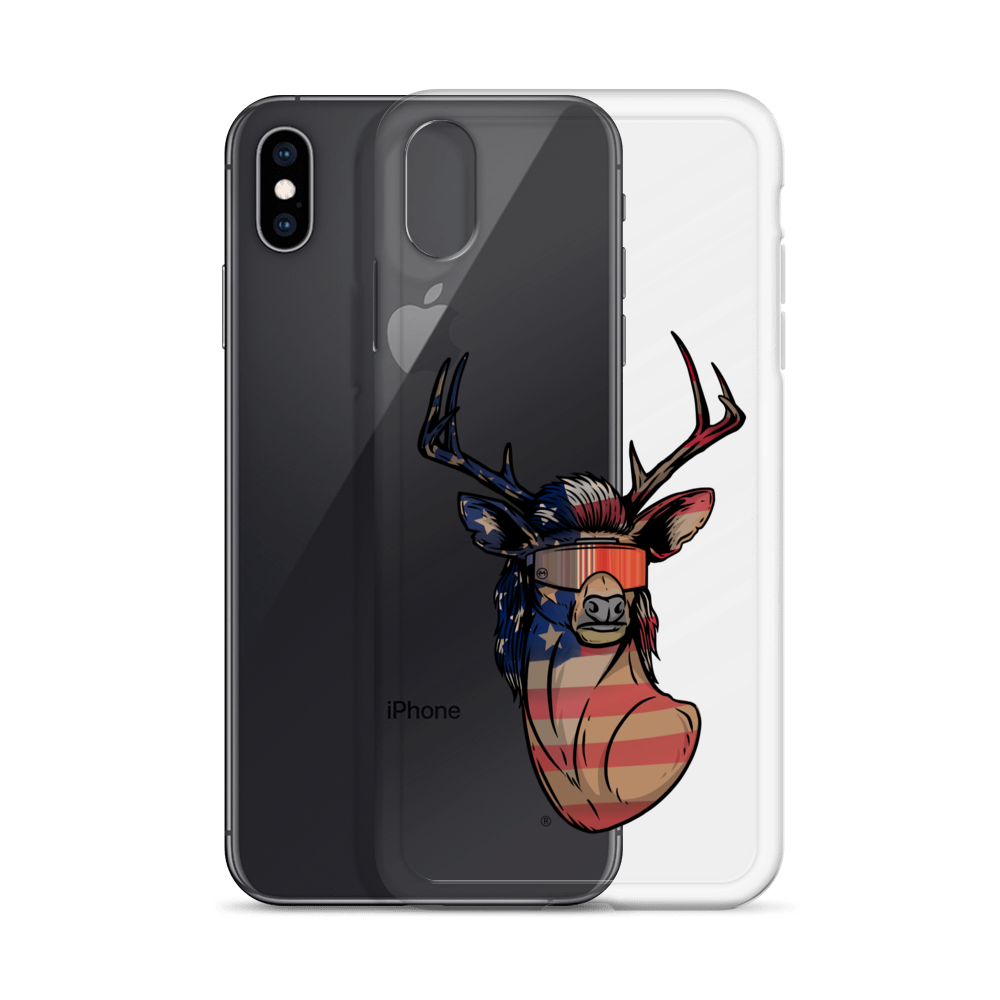 Deer Mullet USA 2.0 iPhone Case - Clear