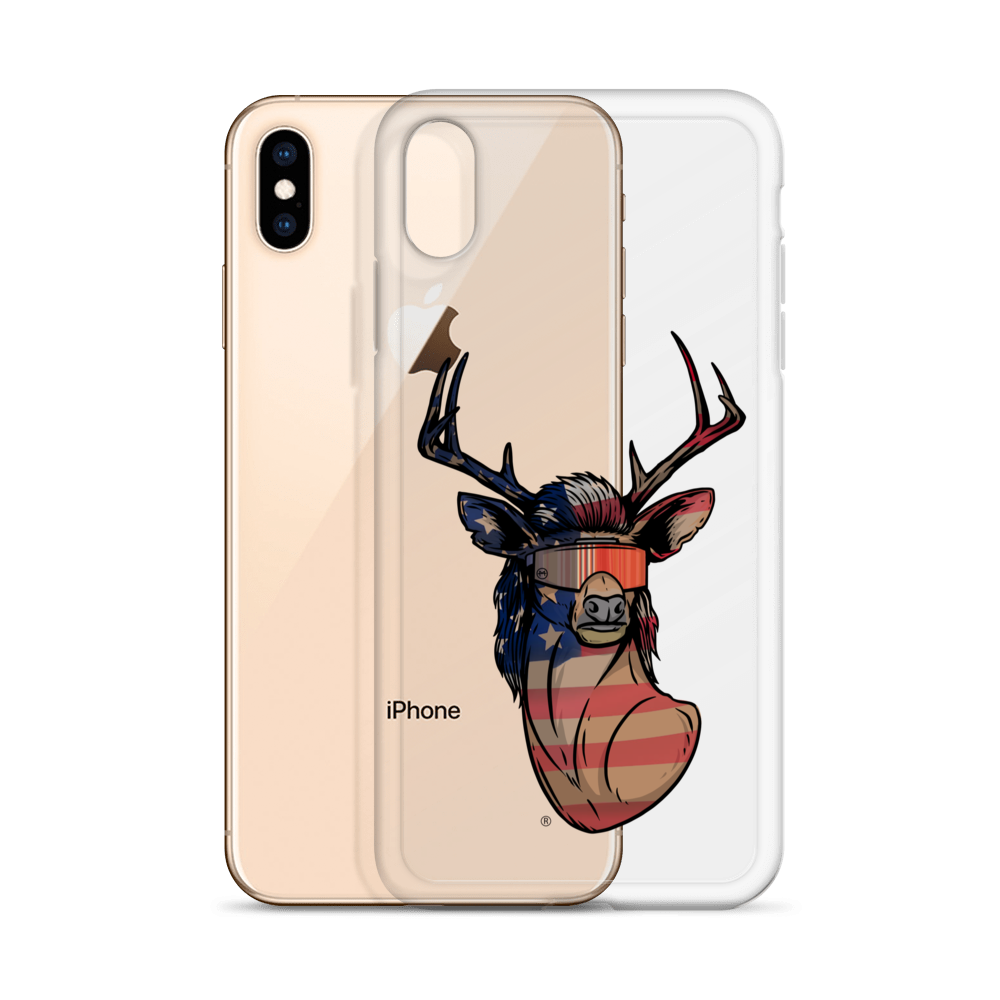 Deer Mullet USA 2.0 iPhone Case - Clear