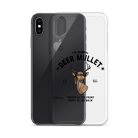 Deer Mullet Motto iPhone Case - Clear