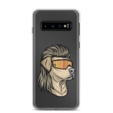 Yellow Lab Mullet Samsung Case - Clear