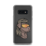 Chocolate Lab Mullet Samsung Case - Clear