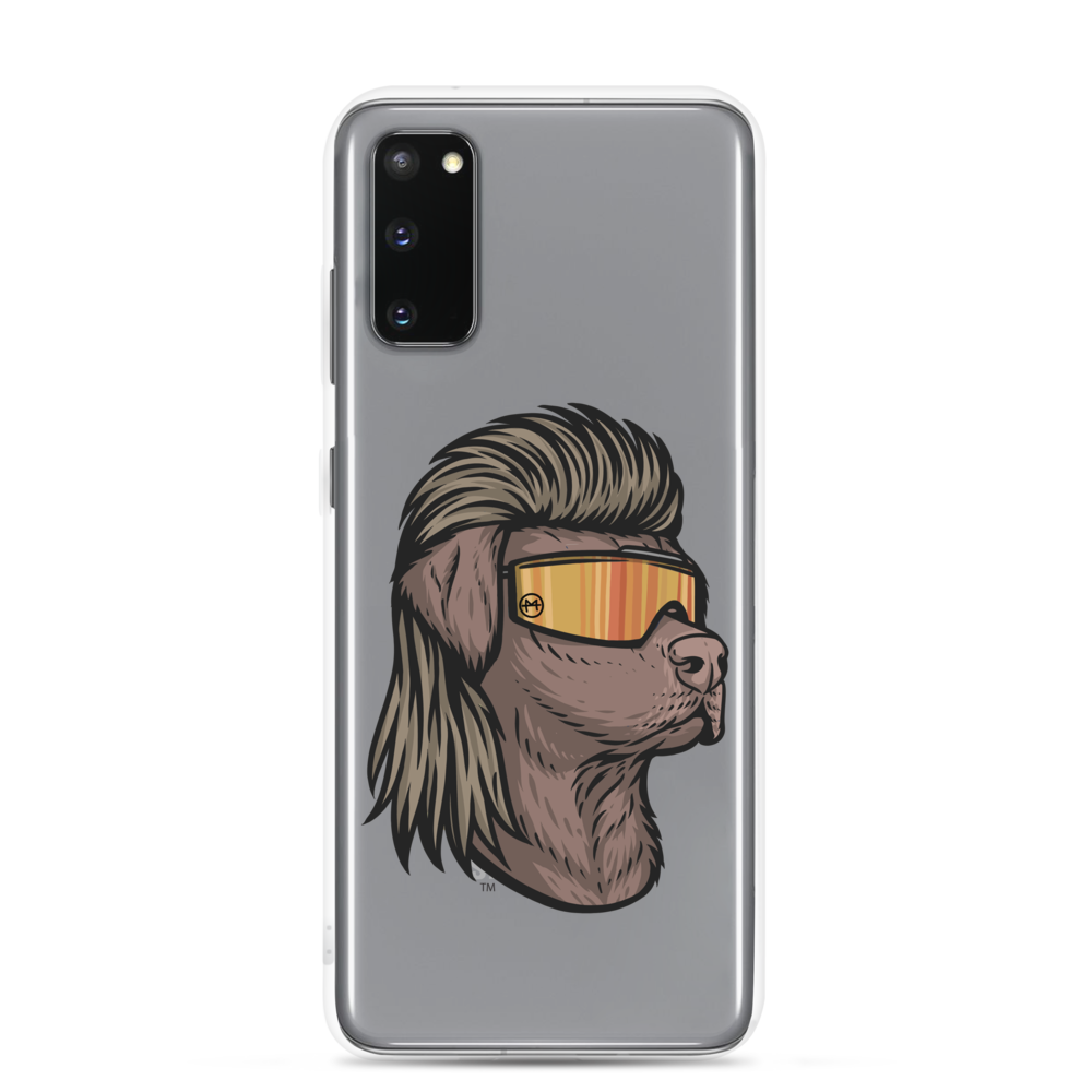 Chocolate Lab Mullet Samsung Case - Clear