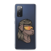 Chocolate Lab Mullet Samsung Case - Clear