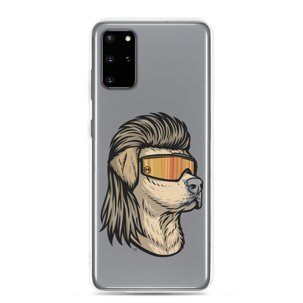 Yellow Lab Mullet Samsung Case - Clear