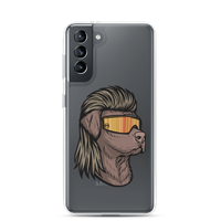 Chocolate Lab Mullet Samsung Case - Clear