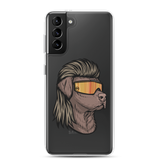 Chocolate Lab Mullet Samsung Case - Clear