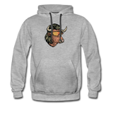 Bull Mullet Premium Hoodie - heather gray