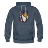 Eagle Mullet USA Premium Hoodie - heather denim