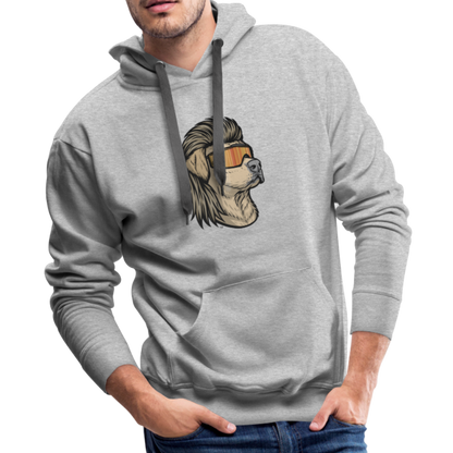 Yellow Lab Mullet Premium Hoodie - heather gray