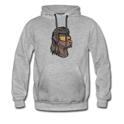 Chocolate Lab Mullet Premium Hoodie - heather gray