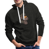 Chocolate Lab Mullet Premium Hoodie - charcoal gray