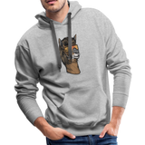 Llama Mullet Premium Hoodie - heather gray