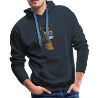 Llama Mullet Premium Hoodie - navy