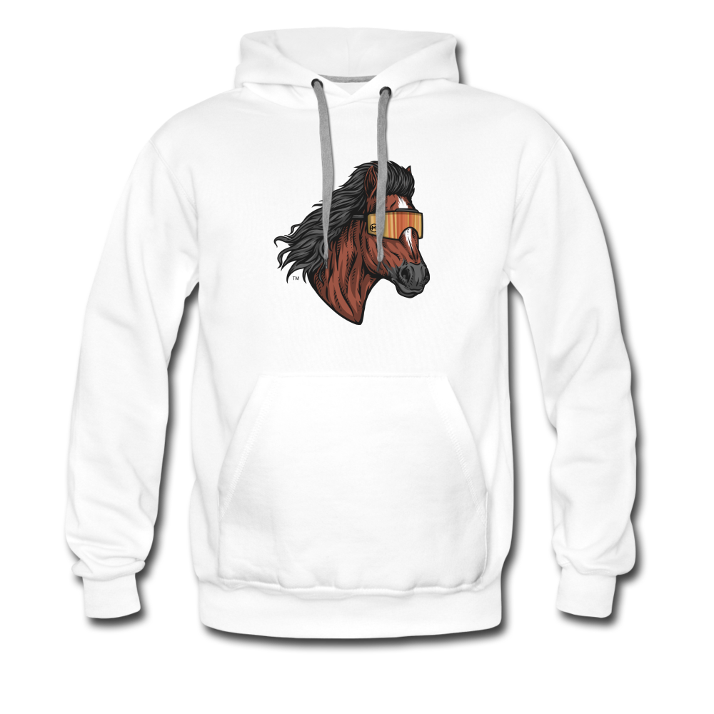 Horse Mullet Premium Hoodie - white