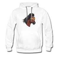 Horse Mullet Premium Hoodie - white