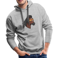 Horse Mullet Premium Hoodie - heather gray