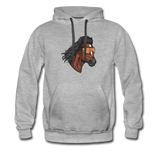 Horse Mullet Premium Hoodie - heather gray