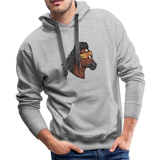 Horse Mullet Premium Hoodie - heather gray