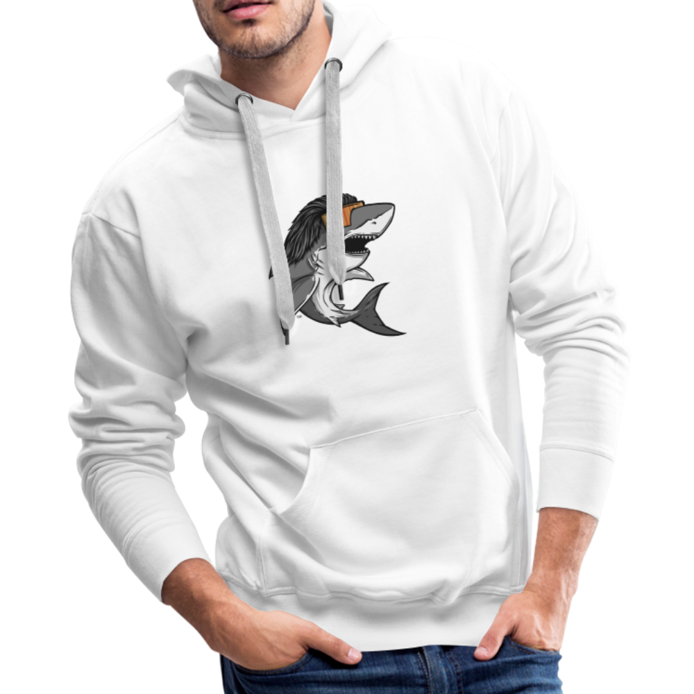 Shark Mullet Premium Hoodie - white