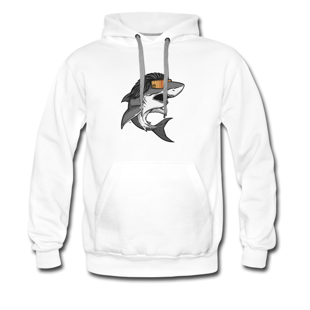 Shark Mullet Premium Hoodie - white
