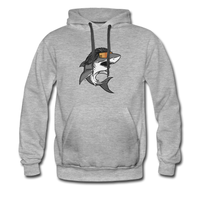 Shark Mullet Premium Hoodie - heather gray
