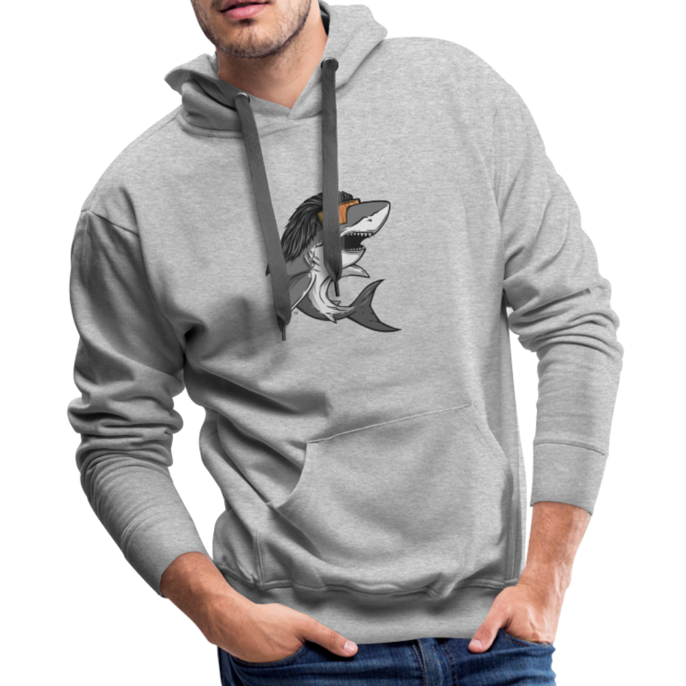 Shark Mullet Premium Hoodie - heather gray