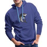 Shark Mullet Premium Hoodie - royalblue