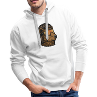 Bear Mullet Premium Hoodie - white