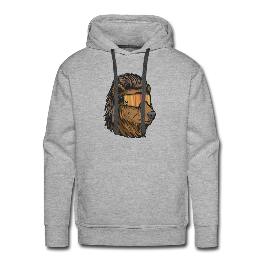 Bear Mullet Premium Hoodie - heather grey