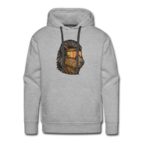 Bear Mullet Premium Hoodie - heather grey