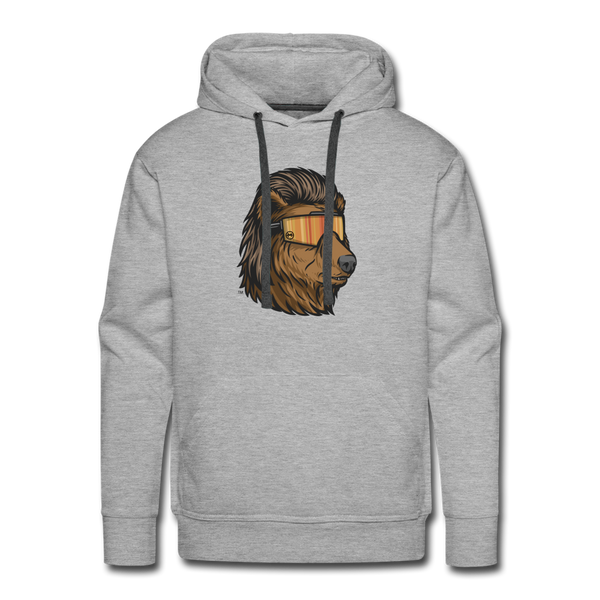 Bear Mullet Premium Hoodie - heather grey