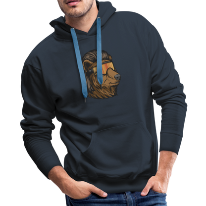 Bear Mullet Premium Hoodie - navy