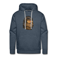 Bear Mullet Premium Hoodie - heather denim