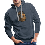 Bear Mullet Premium Hoodie - heather denim