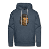 Bear Mullet Premium Hoodie - heather denim