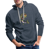 Trout Mullet Premium Hoodie - heather denim