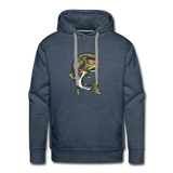 Trout Mullet Premium Hoodie - heather denim