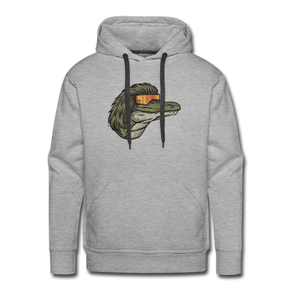 Gator Mullet Premium Hoodie - heather grey