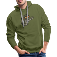 Gator Mullet Premium Hoodie - olive green