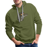 Gator Mullet Premium Hoodie - olive green