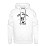 The Original Deer Mullet Motto Premium Hoodie - white