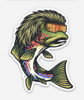 Trout Mullet Sticker